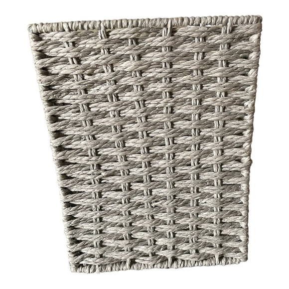 Set of 3 Grey Wicker Storage Baskets - Picture 4 of 7